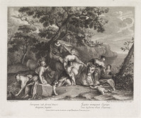 KG 12928
<br/>
Europa en Jupiter in de gedaante van een stier.
<br/>
<em>Hortemels, Maria Magdalena (1686-1767 ca)</em>